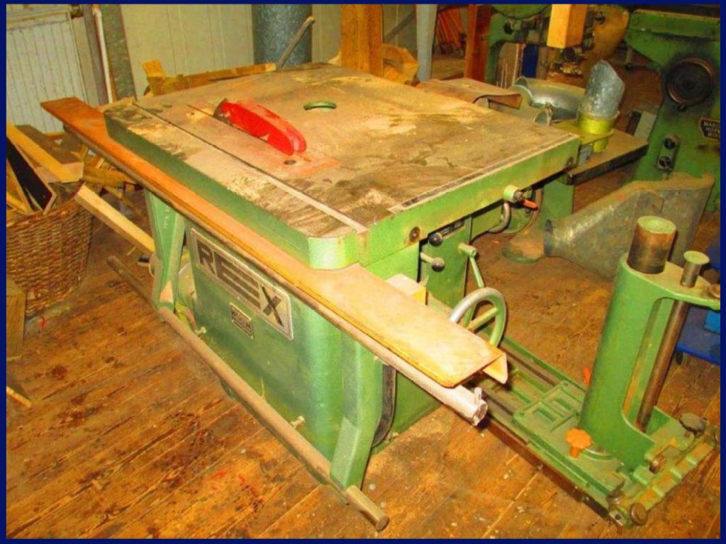 Klaeger; Becker; Hofmann; Rex; u.a. lot wood processing machinery/ work shop supply 