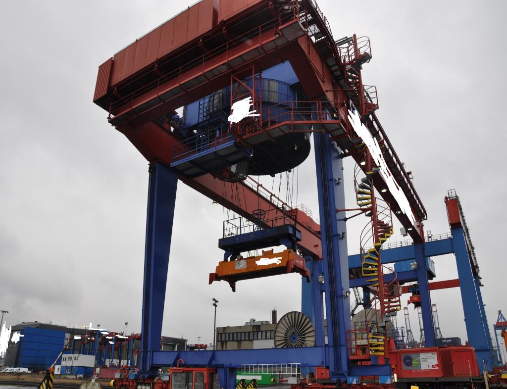 Aumund Transtainerbrücke/Containerverladeportal - schienengebunden gebraucht kaufen (Trading Premium) | NetBid Industrie-Auktionen