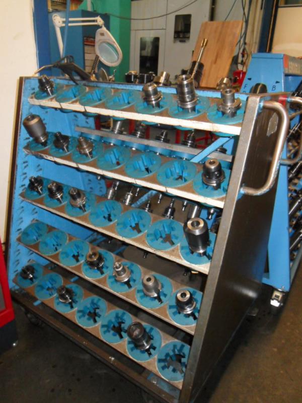 trolley for tool mountings