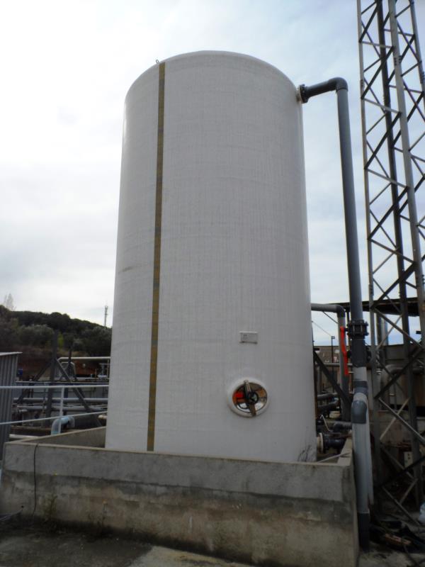 PV GFRP storage tank