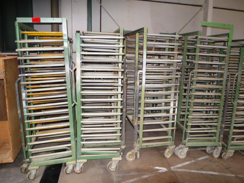 Used Jowi Regalrechen B 590 u.a. 10 Lacquer drying shelf trolley for Sale (Auction Premium) | NetBid Industrial Auctions