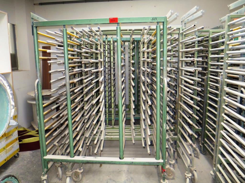 Used Jowi Regalrechen B 590 u.a. 14 Lacquer drying shelf trolley for Sale (Auction Premium) | NetBid Industrial Auctions