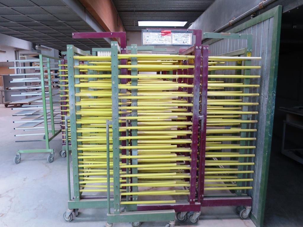 Used JOWI Regalrechen B 590 u.a. 10 Lacquer drying shelf trolley for Sale (Auction Premium) | NetBid Industrial Auctions