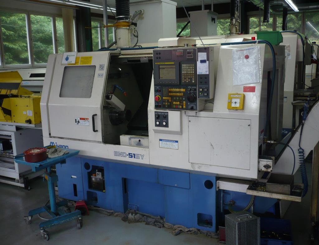 Used Miyano BND-51 SY CNC lathe for Sale (Auction Premium) | NetBid Industrial Auctions