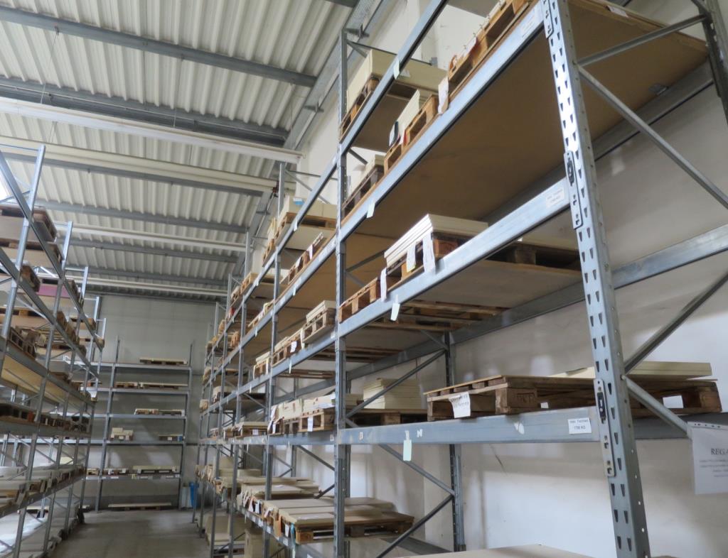 Used 18 lfm. Pallet rack (68), without contents; ATTENTION: later release by arrangement for Sale (Trading Premium) | NetBid Industrial Auctions