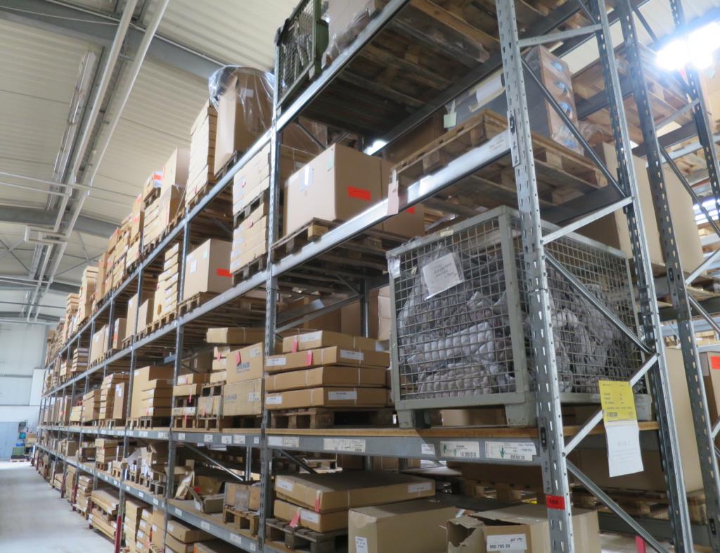 Pallet racks (12 and 11), without contents; ATTENTION: later release by arrangement