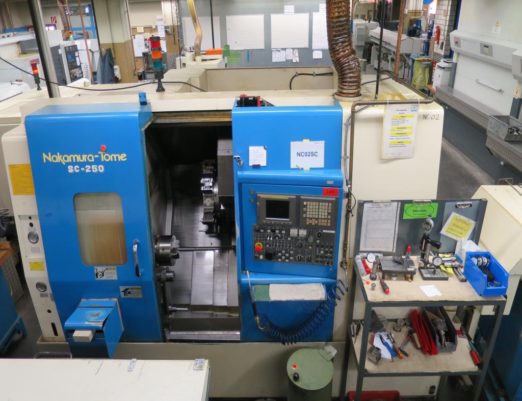 Used Nakamura-Tome SC-250 Y CNC lathe for Sale (Auction Premium) | NetBid Industrial Auctions
