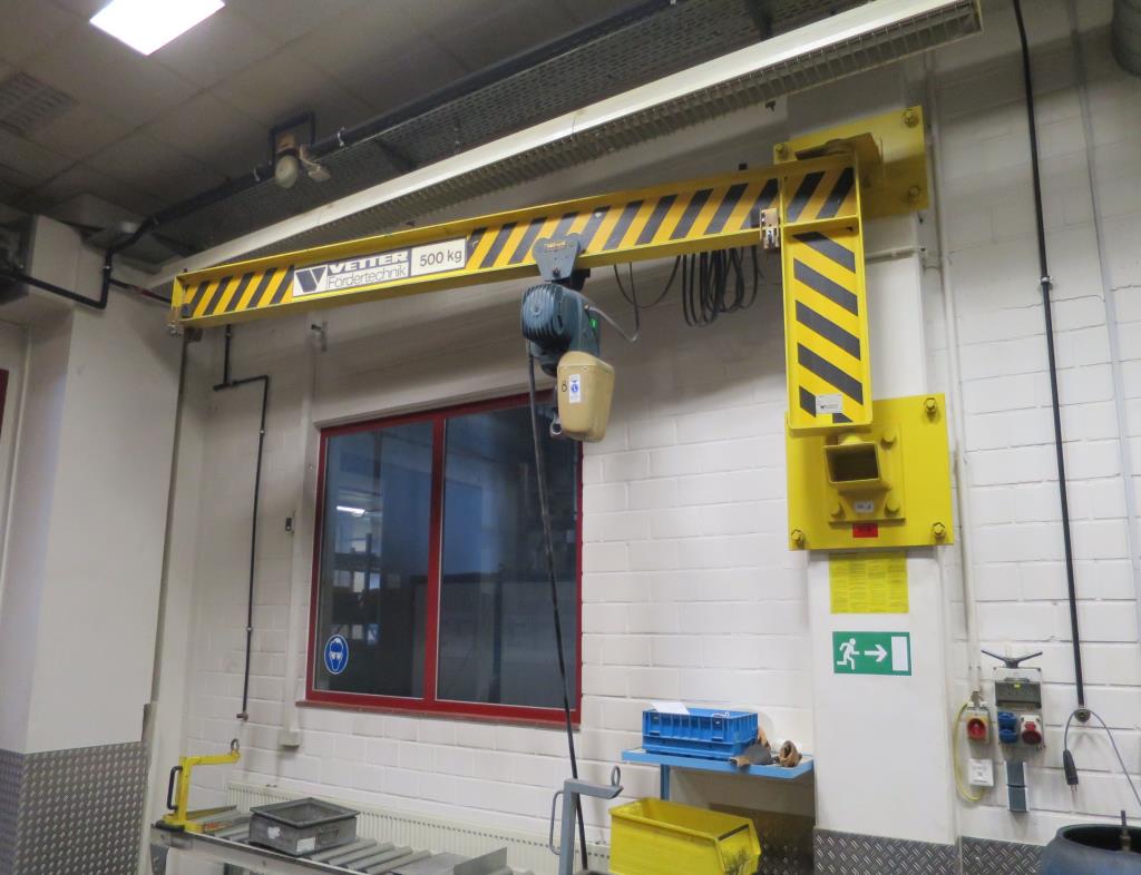 Used Vetter G Wall-mounted slewing jib crane for Sale (Auction Premium) | NetBid Industrial Auctions