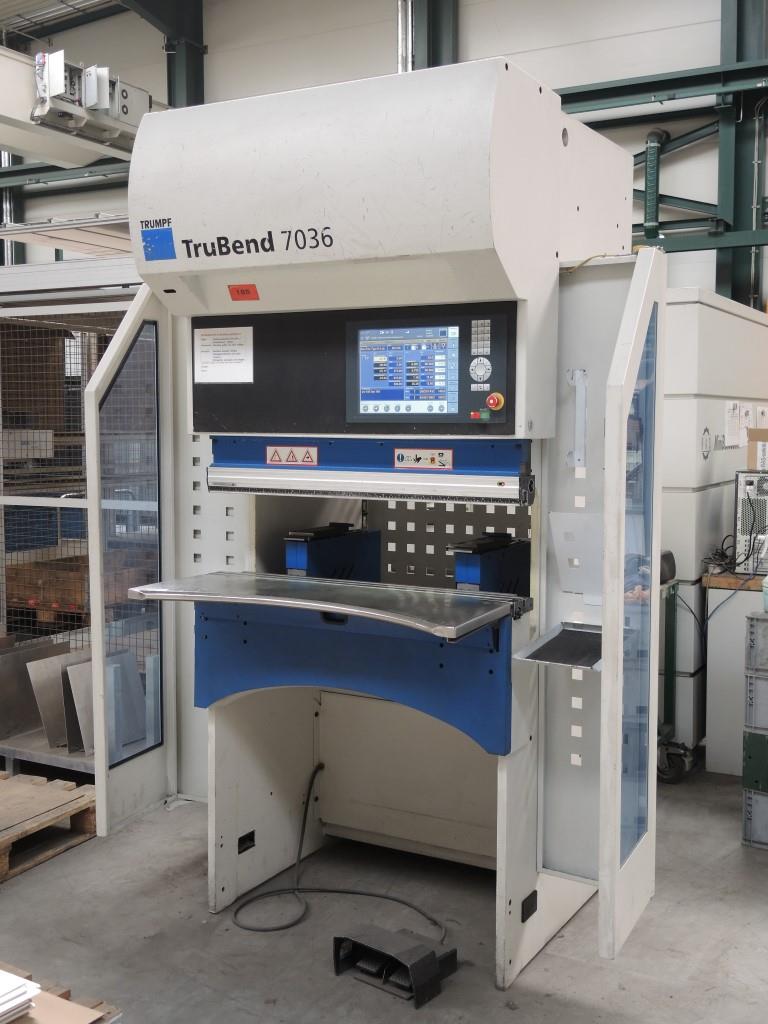 Used Trumpf TruBend 7036 electromech. press brake, #185 for Sale (Auction Premium) | NetBid Industrial Auctions