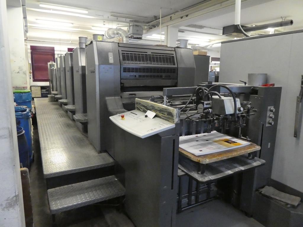 Machines of the area offset printing and 2-/-4/-5 colour printing machines Heidelberg