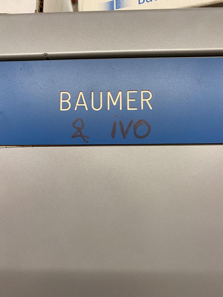 Baumer parts - not accessible during the viewing day