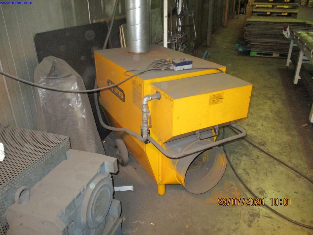 Wilms BV-155 mobile hall heating