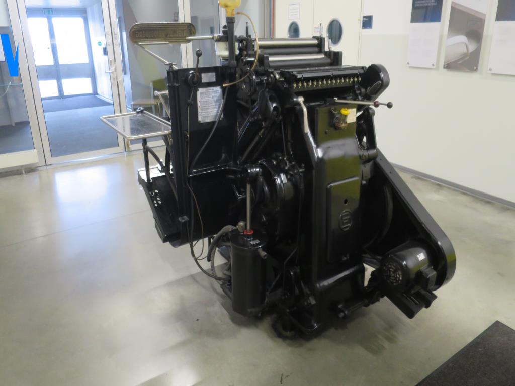 Original Heidelberg platen press