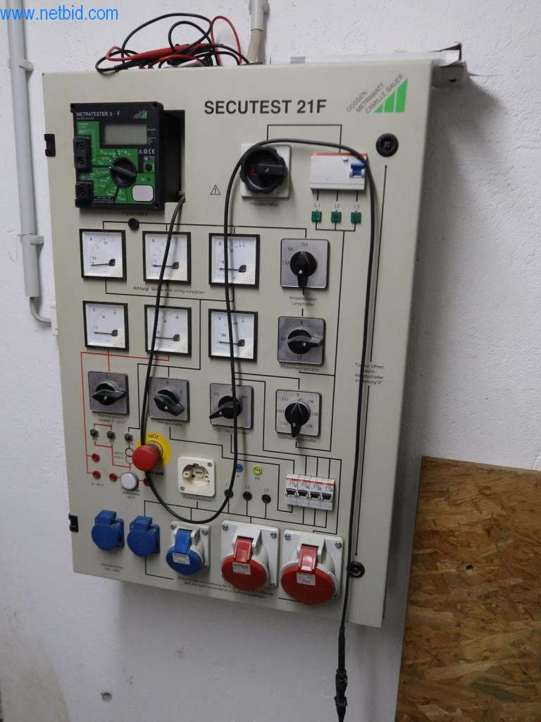 Gossen Metrawatt Secutest 21F Electrician test panel