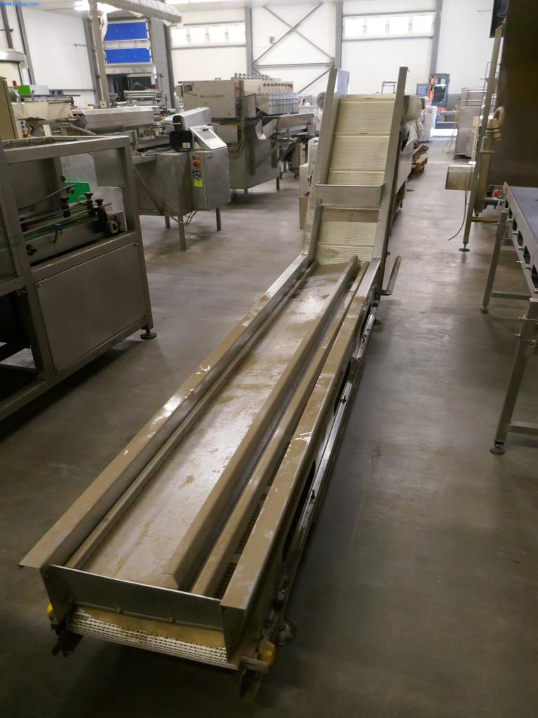 Inclined conveyor belt