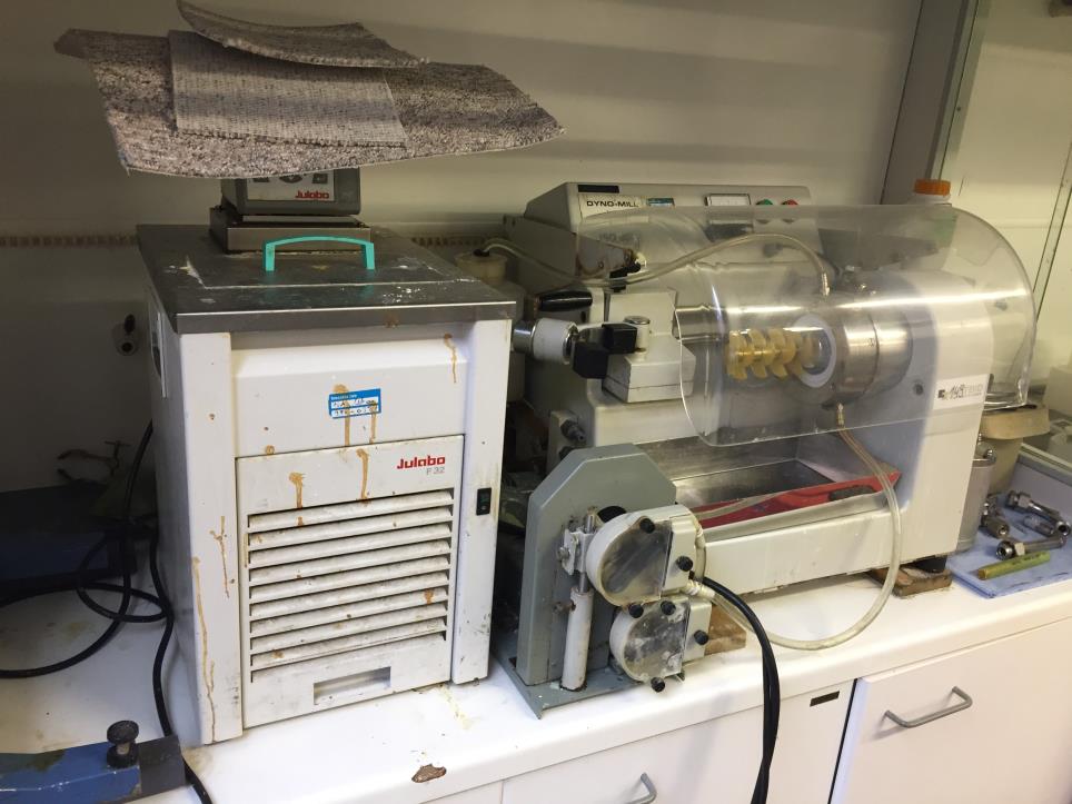 Julabo / Dyno-Mill F32 / KDL A Laboratory mill with Refrigerated Circulator