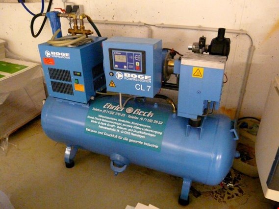 Used Boge stationär CL 7-270  screw compressor for Sale (Auction Premium) | NetBid Industrial Auctions
