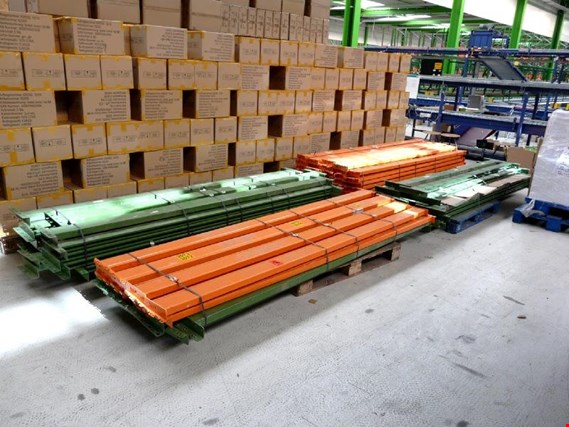 Used 83 lfm. heavy duty pallet rack for Sale (Auction Premium) | NetBid Industrial Auctions