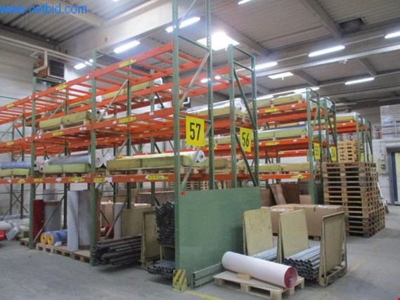 Used Saar ca. 78 lfm. Pallet rack (Release for collection end of November) for Sale (Trading Premium) | NetBid Industrial Auctions