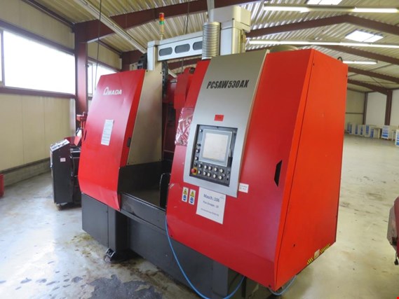 Used Amada PCSAW 530 AX CNC automatic band saw for Sale (Auction Premium) | NetBid Industrial Auctions