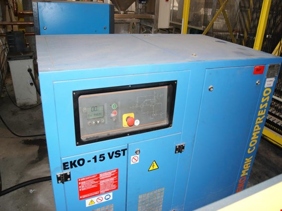 Used Ekomak 15 BVST screw compressor for Sale (Trading Premium) | NetBid Industrial Auctions