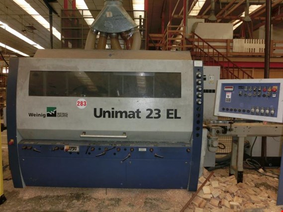 Used Weinig Unimat 23 EL autom. planing and shaping machine (283) for Sale (Auction Premium) | NetBid Industrial Auctions