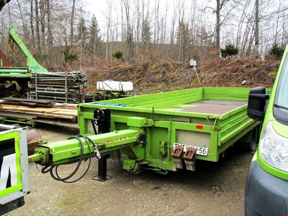 Used Hoffmann LUT 11,0 T truck-tandem-flatbed trailer for Sale (Auction Premium) | NetBid Industrial Auctions