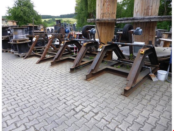 Used 4 Cable drum unwinding racks for Sale (Trading Premium) | NetBid Industrial Auctions