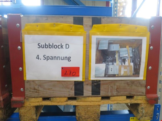 Used 1 Posten Clamping device Subblock D 4. Tension for Sale (Trading Premium) | NetBid Industrial Auctions