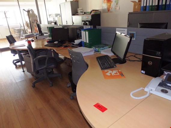 Used Office Furniture 6 Workplaces W Pc For Sale Trading