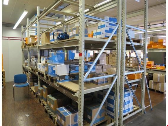 Used Ziegler 25 lfm. Heavy duty shelving for Sale (Trading Premium) | NetBid Industrial Auctions