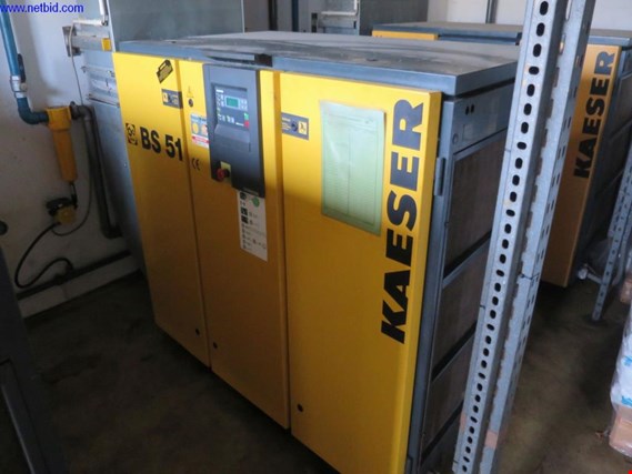 Used Kaeser BS 51 Screw compressor for Sale (Trading Premium) | NetBid Industrial Auctions