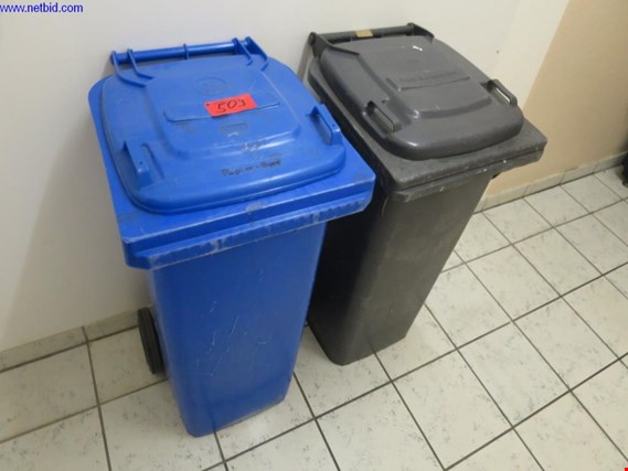 Used 3 Plastic trash cans for Sale (Trading Premium) | NetBid Industrial Auctions