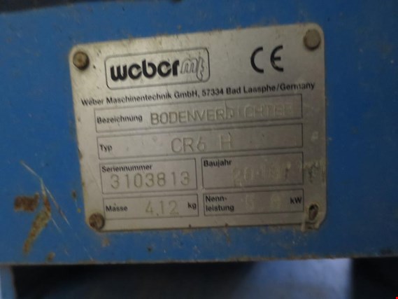 Used Weber CR6 H Vibratory plate for Sale (Auction Premium) | NetBid Industrial Auctions