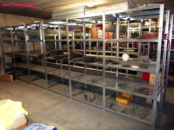 Used ca. 50 lfm. Plug-in shelving - Attention: later release for Sale (Auction Premium) | NetBid Industrial Auctions