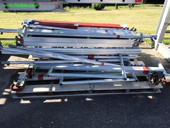Used Layher Aluminum rolling scaffold for Sale (Auction Premium) | NetBid Industrial Auctions