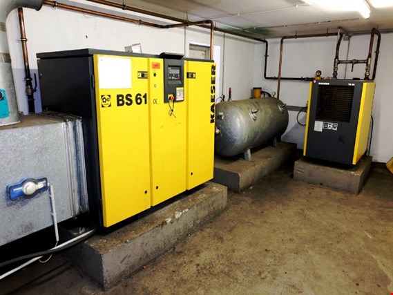Used Kaeser BS61 Screw compressor for Sale (Auction Premium) | NetBid Industrial Auctions