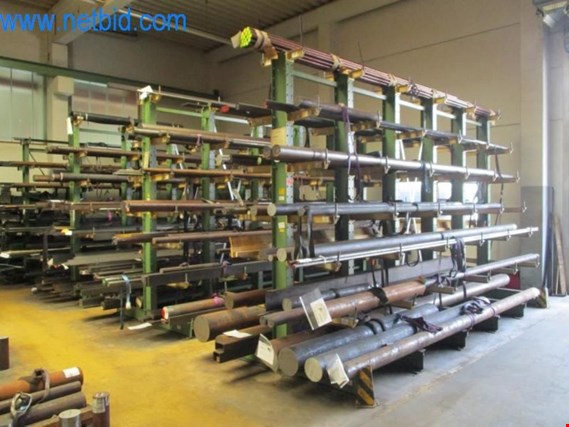 Used Fischer/Polypal 4 Cantilever racks (without contents) for Sale (Auction Premium) | NetBid Industrial Auctions