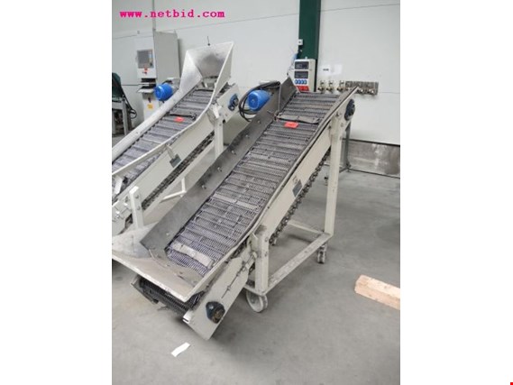Used Wehling Metal slanted conveyor belt, , #467 for Sale (Auction Premium) | NetBid Industrial Auctions