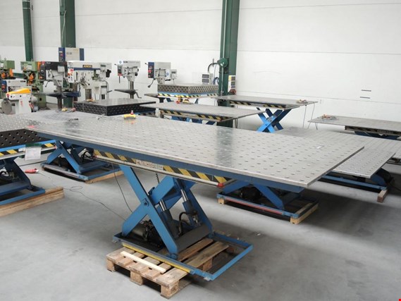 Used welding table with hole grid pattern, #74 for Sale (Auction Premium) | NetBid Industrial Auctions