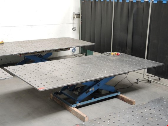 Used welding table with hole grid pattern, #76 for Sale (Auction Premium) | NetBid Industrial Auctions