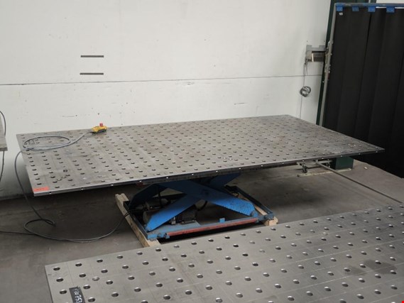 Used welding table with hole grid pattern, #77 for Sale (Auction Premium) | NetBid Industrial Auctions