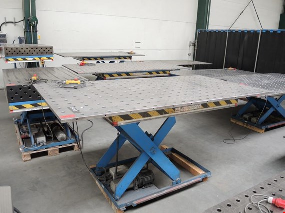 Used welding table with hole grid pattern, #78 for Sale (Auction Premium) | NetBid Industrial Auctions