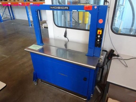 Used Mosca RO-M-P4 semi-automatic strapping device for plastic straps for Sale (Auction Premium) | NetBid Industrial Auctions