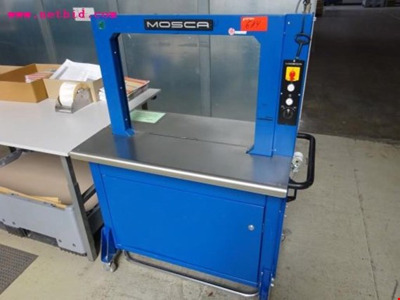 Used Mosca RO-M-P4 semi-automatic strapping device for plastic straps for Sale (Auction Premium) | NetBid Industrial Auctions