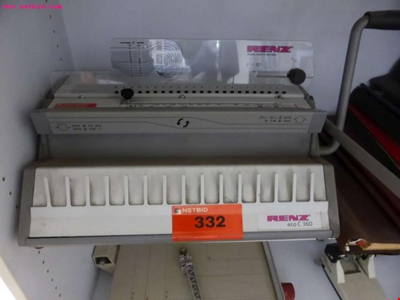 Used Renz Eco C360 Spiral binder for Sale (Auction Premium) | NetBid Industrial Auctions