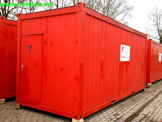 Used 20´ office container (7) for Sale (Auction Premium) | NetBid Industrial Auctions