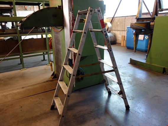 Used Aluminum folding ladder for Sale (Auction Premium) | NetBid Industrial Auctions