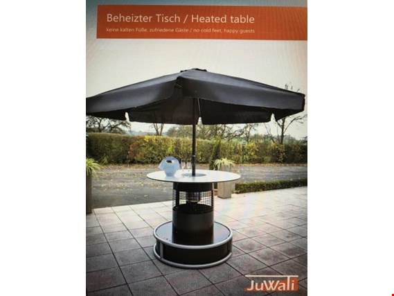 Used 5  beheizte Tische mit Schirm, Zubehör, EU-Patent beheizter Tisch for Sale (Trading Premium) | NetBid Industrial Auctions