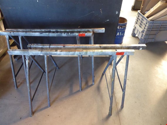 Used 2 Metal trestles for Sale (Auction Premium) | NetBid Industrial Auctions
